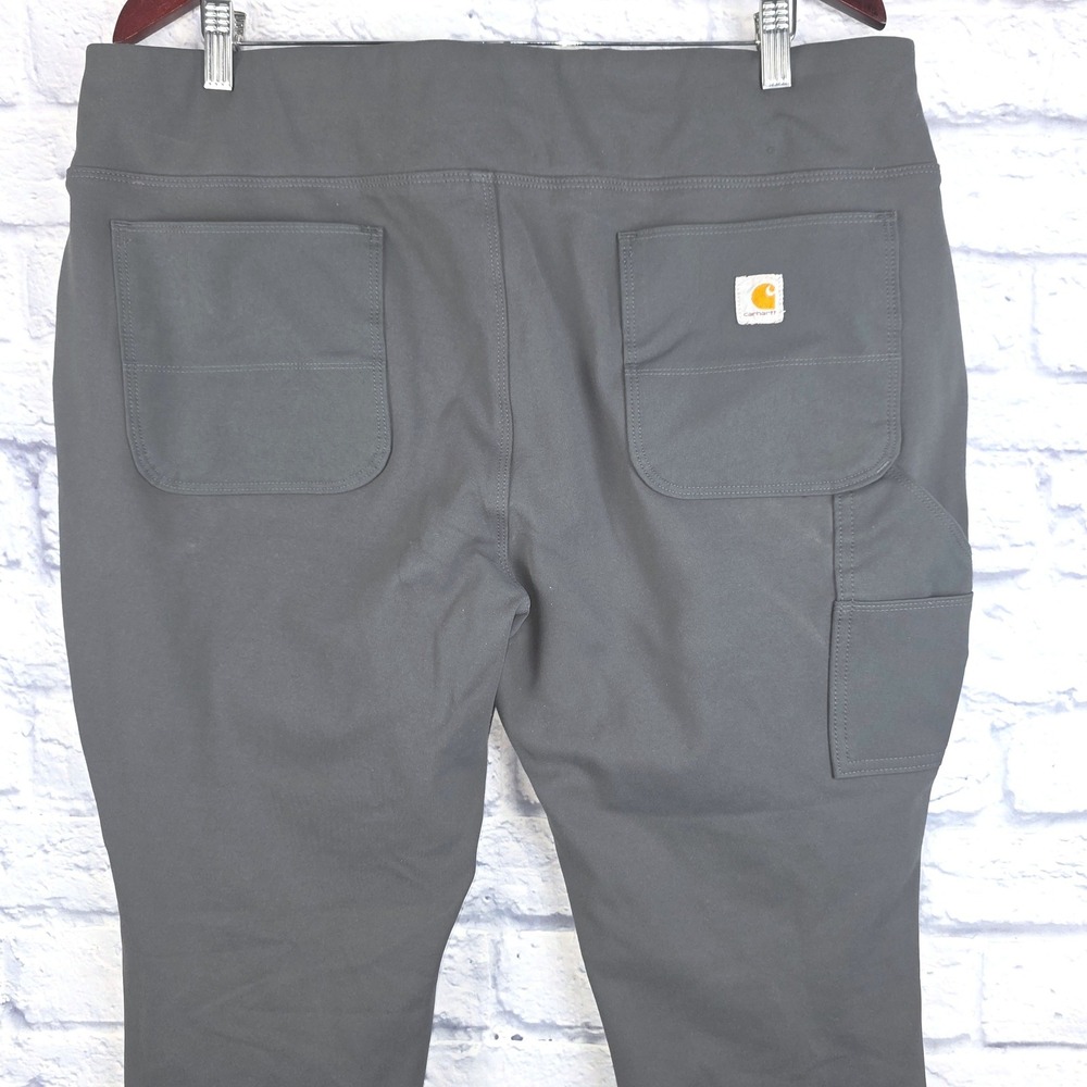 Carhartt Force Women Utility Leggings Reinforced Knees Gray Work Pants Size XL - Picture 4 of 8